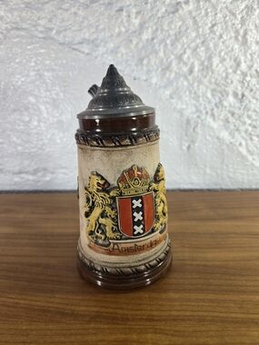 Handcrafted Beer Stein Zoller & Born Amsterdam 6.5”